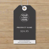 Grey Business logo Professional Bedankt Prijs Cadeaulabel