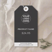 Grey Business logo Professional Bedankt Prijs Cadeaulabel