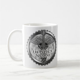 Grey caduceus Hospice Nurse Koffiemok
