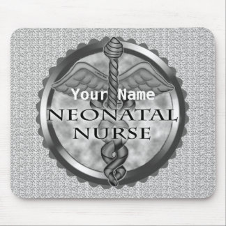 Grey caduceus neonataal verpleegkundige muismat