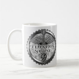 Grey caduceus Paediatric Nurse Koffiemok