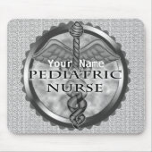 Grey caduceus Paediatric Nurse Muismat (Voorkant)