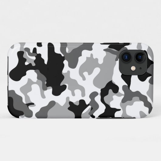 Grey Camo iPhone 5 Case (Achterkant (horizontaal))