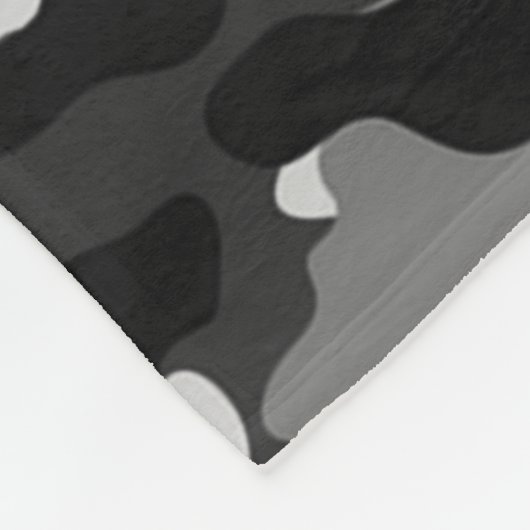 Grey Camouflage Fleece Blanket (Hoek)