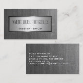 Grey Canvas Professional Designer Visitekaartje (Voorkant / Achterkant)