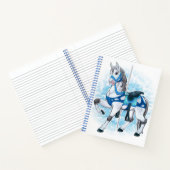 Grey Carrousel Horse Notitieboek (Binnen)