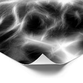 Grey Cat Art 20" x 20", Poster papier (semi-glans) (Hoek)