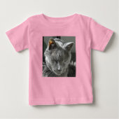 Grey Cat Baby Creeper Onsie (Voorkant)