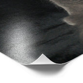 Grey Cat Long Hair Russisch Blauw Kat Kitten Cute Foto Afdruk (Hoek)