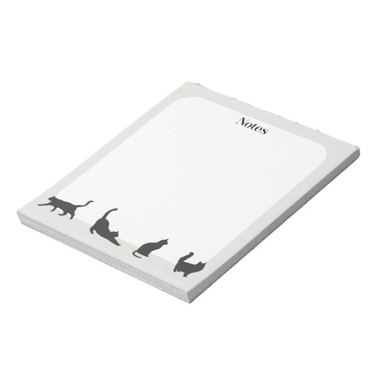 Grey Cat Notitieblok (Linkerzijde)