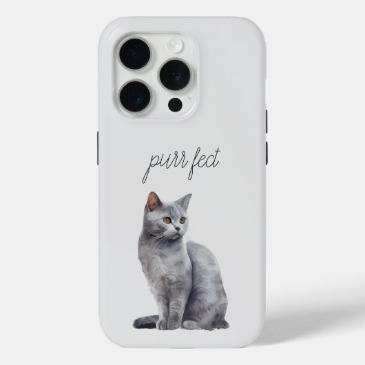 Grey Cat Spint Case-Mate iPhone Case (Achterkant)