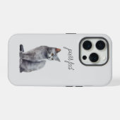 Grey Cat Spint iPhone Hoesje (Achterkant horizontaal)