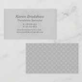 Grey Celtic Knot Translation Visitekaartjes (Voorkant / Achterkant)