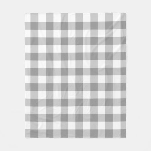 Grey Checkered Square Seamless Pattern Fleece Deken (Voorkant)