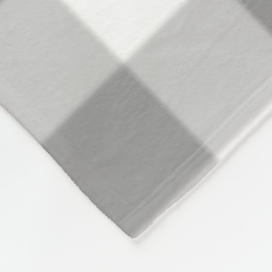 Grey Checkered Square Seamless Pattern Fleece Deken (Hoek)