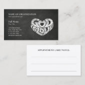 Grey Christelijke kerkdominee | Religieus minister Afsprakenkaartje (Voorkant / Achterkant)