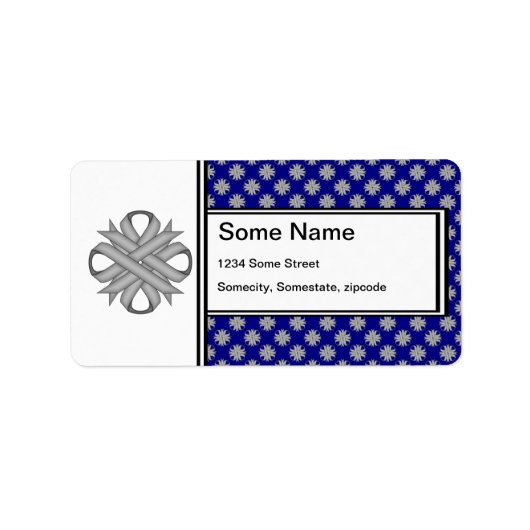 Grey Clover Ribbon door Kenneth Yoncich Etiket (Voorkant)