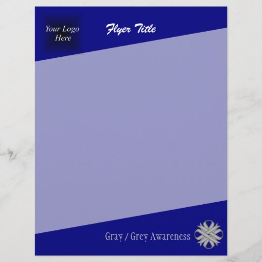Grey Clover Ribbon door Kenneth Yoncich Flyer (Voorkant)