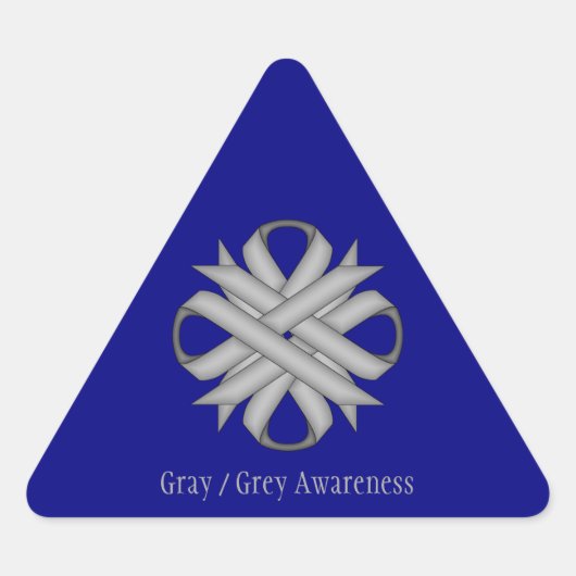 Grey Clover Ribbon door Kenneth Yoncich Sticker (Voorkant)