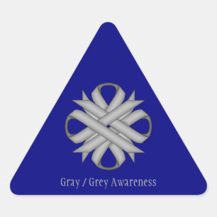 Grey Clover Ribbon door Kenneth Yoncich Sticker