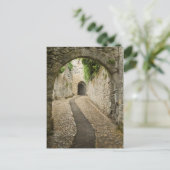 Grey Cobblestone street, Frankrijk Briefkaart (Staand voorkant)