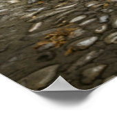 Grey Cobblestone street, Frankrijk Poster (Hoek)