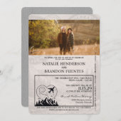 Grey Colorado Passport Wedding Kaart (Voorkant / Achterkant)