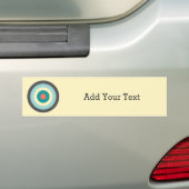 Grey Combination Bullseye van Shirley Taylor Bumpersticker (Op auto)