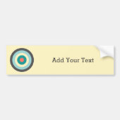 Grey Combination Bullseye van Shirley Taylor Bumpersticker (Voorkant)