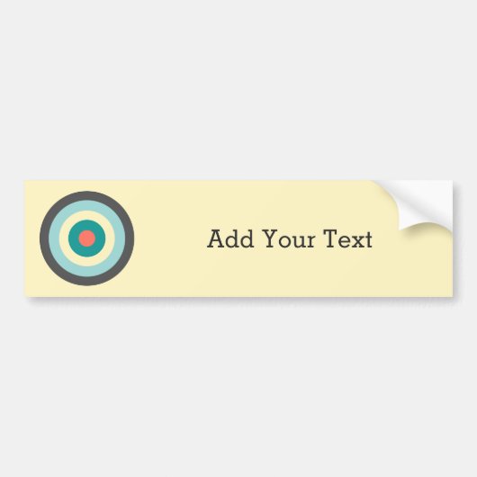 Grey Combination Bullseye van Shirley Taylor Bumpersticker (Voorkant)