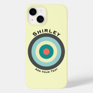 Grey Combination Bullseye van Shirley Taylor Case-Mate iPhone 14 Hoesje