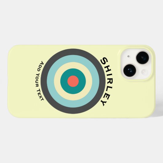 Grey Combination Bullseye van Shirley Taylor Case-Mate iPhone Case (Achterkant (horizontaal))