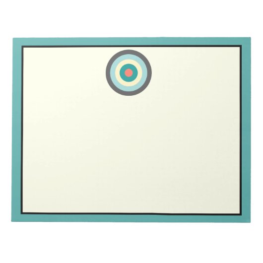 Grey Combination Bullseye van Shirley Taylor Notitieblok (Voorkant)