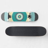 Grey Combination Bullseye van Shirley Taylor Skateboard (Horizontaal)