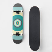 Grey Combination Bullseye van Shirley Taylor Skateboard (Voorkant)