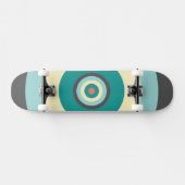 Grey Combination Bullseye van Shirley Taylor Skateboard (Horizontaal)