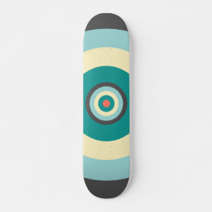 Grey Combination Bullseye van Shirley Taylor Skateboard