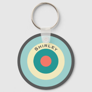 Grey Combination Bullseye van Shirley Taylor Sleutelhanger