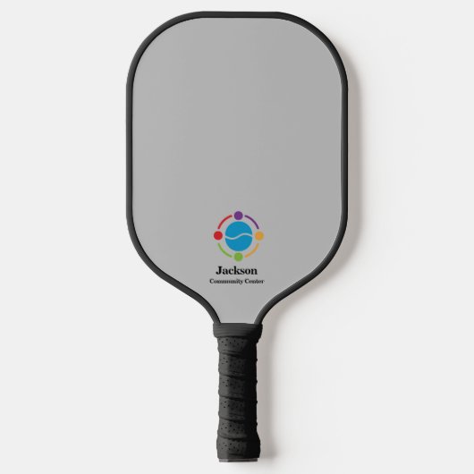 Grey Community Center of Business Logo Pickleball Paddle (Voorkant)