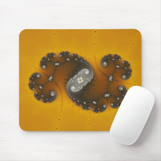 Grey Creature - Fractal Mousepad Muismat (Met muis)