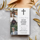 Grey Cross 3 Foto's White Burial Service Kaart