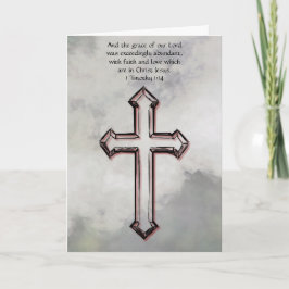 Grey Cross Faith Paasbijbel Verse Kaart