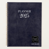 Grey Custom 2025 Bedrijf Logo Simple Kantoor Planner (Voorkant)