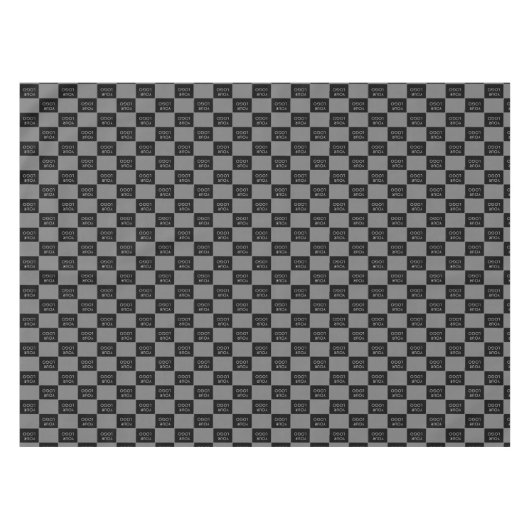 Grey Custom Logo Business Company Tafelkleed (Voorkant (Horizontaal))