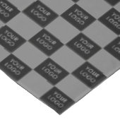 Grey Custom Logo Business Company Tafelkleed (Gekanteld)