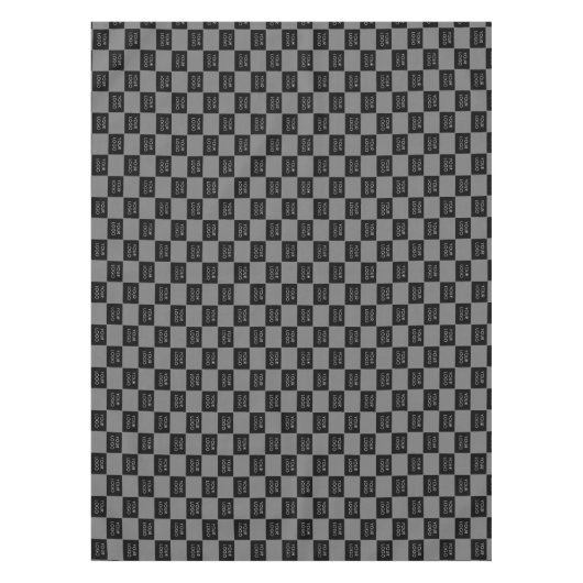 Grey Custom Logo Business Company Tafelkleed (Voorkant)