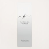 Grey Custom Logo Promotional Business Yogamat (Voorkant)