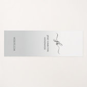 Grey Custom Logo Promotional Business Yogamat (Voorkant (horizontaal))