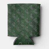 Grey Daniel Name Logos on Green Blikjeskoeler (Voorkant)