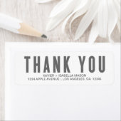 Grey dank je etiket (Insitu)